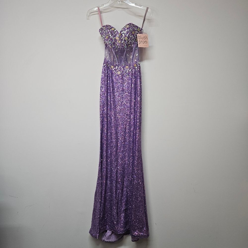 Nwt Blush Prom Sequin Prom Dress Size 00